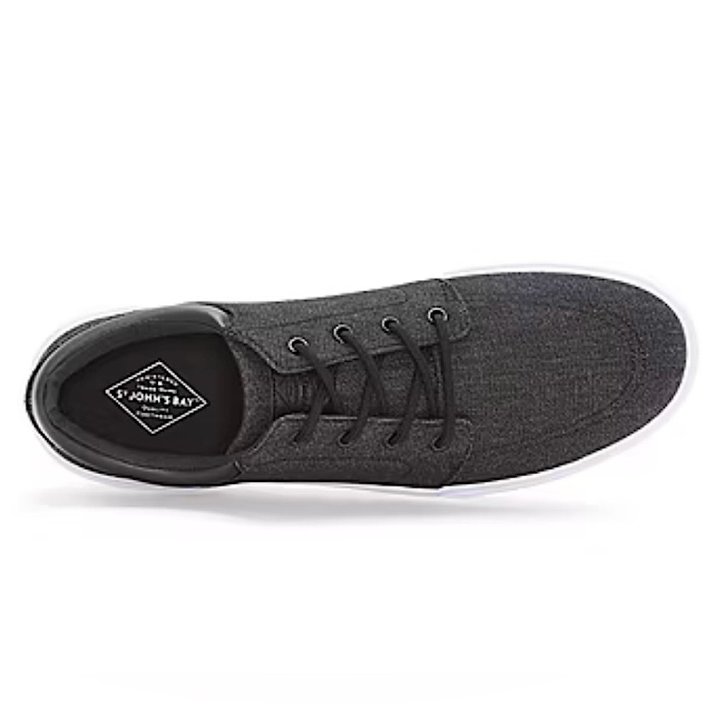 St. John’s Bay Mens Bryce Black Lace-Up Shoes - Size 9.5 Med - New in Box - Picture 4 of 9
